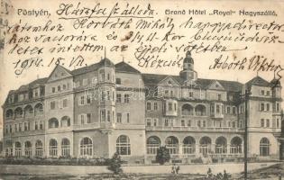 1914 Pöstyén, Piestany; Royal nagyszálló / grand hotel  (EK)