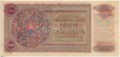 Szlovákia 1940. 1000K "SPECIMEN (MINTA)" perforációval T:II-,III ragasztónyom
Slovakia 19...