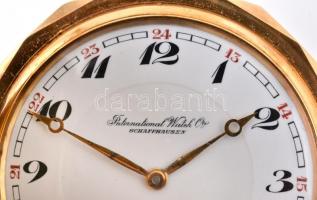 IWC Schaffhausen dupla 14 K arany hátlapos zsebóra  szép állapotban / Vintage IWC Schaffhausen 14C g...