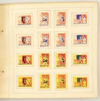 kb 50 darabos magyar és szovjet gyufacímke gyűjtemény albumlapokon szépen rendezve