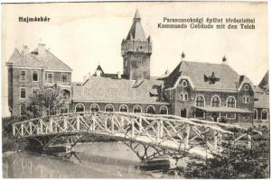Hajmáskér, Parancsnoksági épület, tó, híd (r)