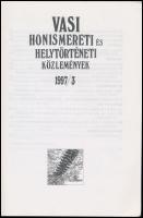 Vasi honismereti és helytörténeti közlemények 1997/3. Szerk.: Kuntár Lajos, Mayer László. Szombathel...