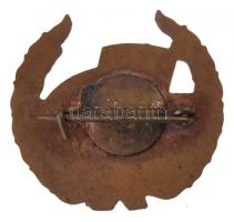 DN "Magyar Hajózási Részvénytársaság" zománcozott fém jelvény (23mm) T:2