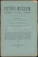 1890 A Petőfi-Múzeum III. évfolyamának 1., 5. és 6. száma