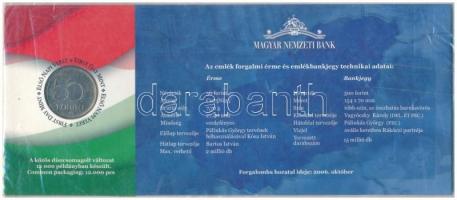 2006. 50Ft Cu-Ni "1956-os forradalom" első napi veret + 500Ft "EB" bankjegy &quo...