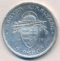 1938. 5P Ag "Szent István" T:2,2- ph., karc
Adamo P8.1