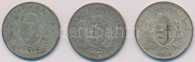 1926-1939. 1P Ag (3xklf) T:2-,3 patina
Adamo P6