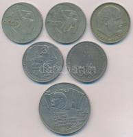 Szovjetunió 1967-1987. 1R (5x) + 5R T:2,2-
Soviet Union 1967-1987. 1 Ruble (5x) + 5 Rubles C:XF,VF