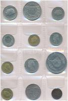 Svájc 40db-os vegyes fémpénz tétel kis albumban T:2
Switzerland 40pcs of various coins in small alb...