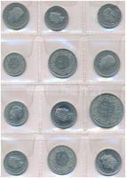 Svájc 40db-os vegyes fémpénz tétel kis albumban T:2
Switzerland 40pcs of various coins in small alb...
