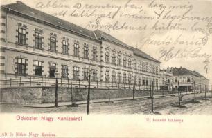 1903 Nagykanizsa, Új honvéd laktanya. Kiadja Alt és Böhm