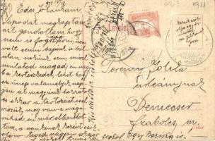 1911 Nyíregyháza, Színház. W. L. (?) No. 542. Kiadja Kiss T. Emma