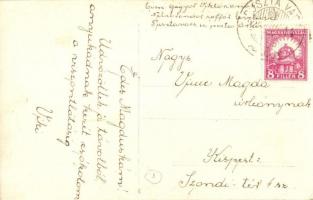 1926 Pusztavacs, Római katolikus templom, gémeskút. photo