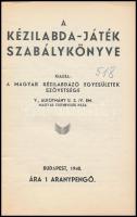 A kézilabda-játék szabálykönyve. Kiadja: a Magyar Kézilabda Egyesületek Szövetsége. Bp., 1940,(vitéz...