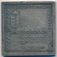 1931. "MOATSz / Magyar Országos Asztali-Tenisz SZövetség 1924. - 5. Világbajnokság 1931" n...