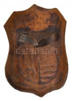 ~1930-1940. "Gyakorló Kereskedelmi Középiskola" zománcozott Br jelvény (34x50mm) T:2- sérü...