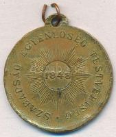 1894. "Kossuth Lajos / Szabadság, Egyenlőség, Testvériség 1848" Cu emlékérem (30mm) T:2,2-