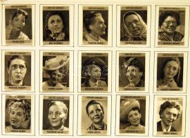 511 db magyar gyufacímke szépen feldolgozva benne Déryné színház színészei 73 db gyufakímke