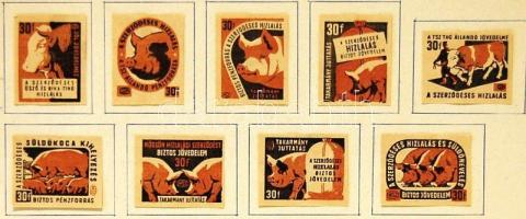 511 db magyar gyufacímke szépen feldolgozva benne Déryné színház színészei 73 db gyufakímke