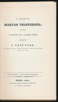 P. Gegő Elek: A moldvai magyar telepekről. Bp.,1987, ÁKV. Kihajtható térkép-melléklettel. Kiadói egé...