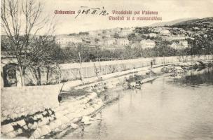 1908 Crikvenica, Cirkvenica; Vinodolski put kzdencu / Vinodoli út a vízvezetékhez / road to the aqueduct (EK)