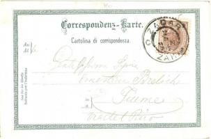 1897 (Vorläufer!) Zara, Zadar; Riva Nuova / tengerparti sétány / street view, coast, promenade. Herm...