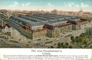 Leipzig, Der neue Hauptbahnhof, grösste Bahnhof Europas / new main railway station, biggest station in Europe s: Georg Hertel