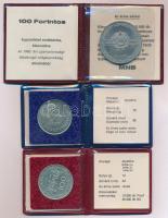 1982. 100Ft Cu-Ni "Labdarúgó Világbajnokság 1982" + 1983. 100Ft alpakka "Széchenyi Is...