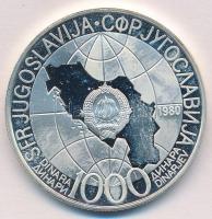Jugoszlávia 1980. 1000D Ag "Tito"  T:PP ujjlenyomat
Yugoslavia 1980. 1000 Dinara Ag "...