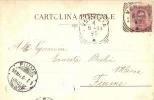 1898 Venice, Venezia; Ponte dei Sospiri / Bridge of Sighs. E. Berardi & Co. litho