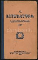 A Literatura Almanach 1929. Bp.,1929, Lantos Rt., 126+2 p. Kiadói félvászon-kötés, kissé kopott borítóval.