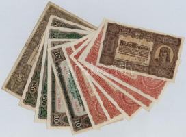 1920-1923. 11db-os vegyes magyar korona bankjegy tétel T:II,III