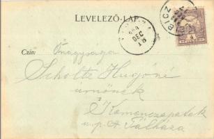 1900 Leibic, Leibitz, Lubica; Fő utca, templom. Kiadja R. C. Schmidt / main street, church (EK)