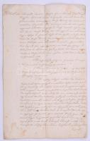 1840 Csicser (Ung vm.), magyar nyelvű haszonbérleti szerződés