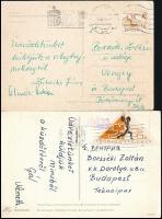 5 db képeslap sportolók, sportvezetők, birkózók aláírásával (pl. Zsibrita János)