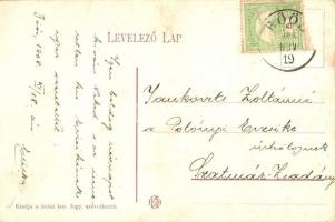 1908 Bős, Böős, Bes, Gabcikovo; Katolikus iskola, Fő utca. Kiadja a böősi kerestény fogyasztási szöv...