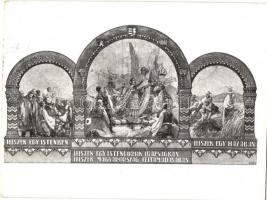 Hiszekegy. Kiadja a Magyar Nemzeti Szövetség / Hungarian irredenta art postcard