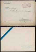 1925 Meghívó a Rendőrtiszti Atlétikai Club zártkörű táncestélyére, borítékkal