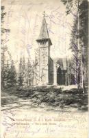 1905 Tátrafüred, Ótátrafüred, Altschmecks, Stary Smokovec (Tátra, Magas Tátra, Vysoké Tatry); R. kath. Kirche / Római katolikus templom / Catholic church (EK)