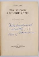 Várnai Zseni: Egy asszony a milliók közül. Bp.,1966, Szépirodalmi. Kiadói egészvászon-kötés, kiadói ...