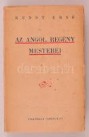 Kundt Ernő:Az angol regény mesterei. Bp.,1927,Franklin, 374 p. Kiadói papírkötés, apró lapszéli foltokkal.