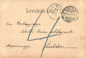 1899 Szatmárnémeti, Szatmár, Satu Mare; Kir. katolikus gimnázium, Kölcsey szobor, Református gimnázi...