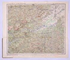 cca 1932 Bécs és környékének turistatérképe, kiadja: Freytag&Berndt, 58×69 cm