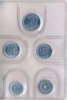 1987. 2f-20Ft (10xklf) forgalmi sor csokoládébarna műbőrtokban T:1