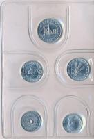 1987. 2f-20Ft (10xklf) forgalmi sor csokoládébarna műbőrtokban T:1