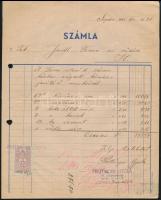 2 db Soproni számla illeték bélyeggel