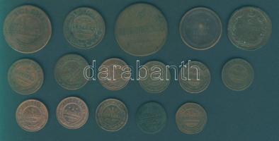 Oroszország kis tétel 1/2k 1842 + 1k 1893, 1901, 1908, 1909, 1910, 1911, 1913, 1915 + 2k 1817, 1860,1899, 1901 + 3k 1905 + 5k 1834, 1871 összesen 16db T:vegyes