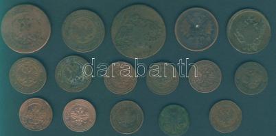 Oroszország kis tétel 1/2k 1842 + 1k 1893, 1901, 1908, 1909, 1910, 1911, 1913, 1915 + 2k 1817, 1860,...