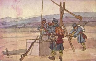 25 db RÉGI első világháborús katonai művészlap / 25 WWI military art postcards