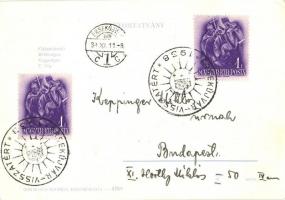 1938 Vegyen 1 pengőért Eucharisztikus Zászlót! XXXIV. Nemzetközi Eucharisztikus Kongresszus reklámla...